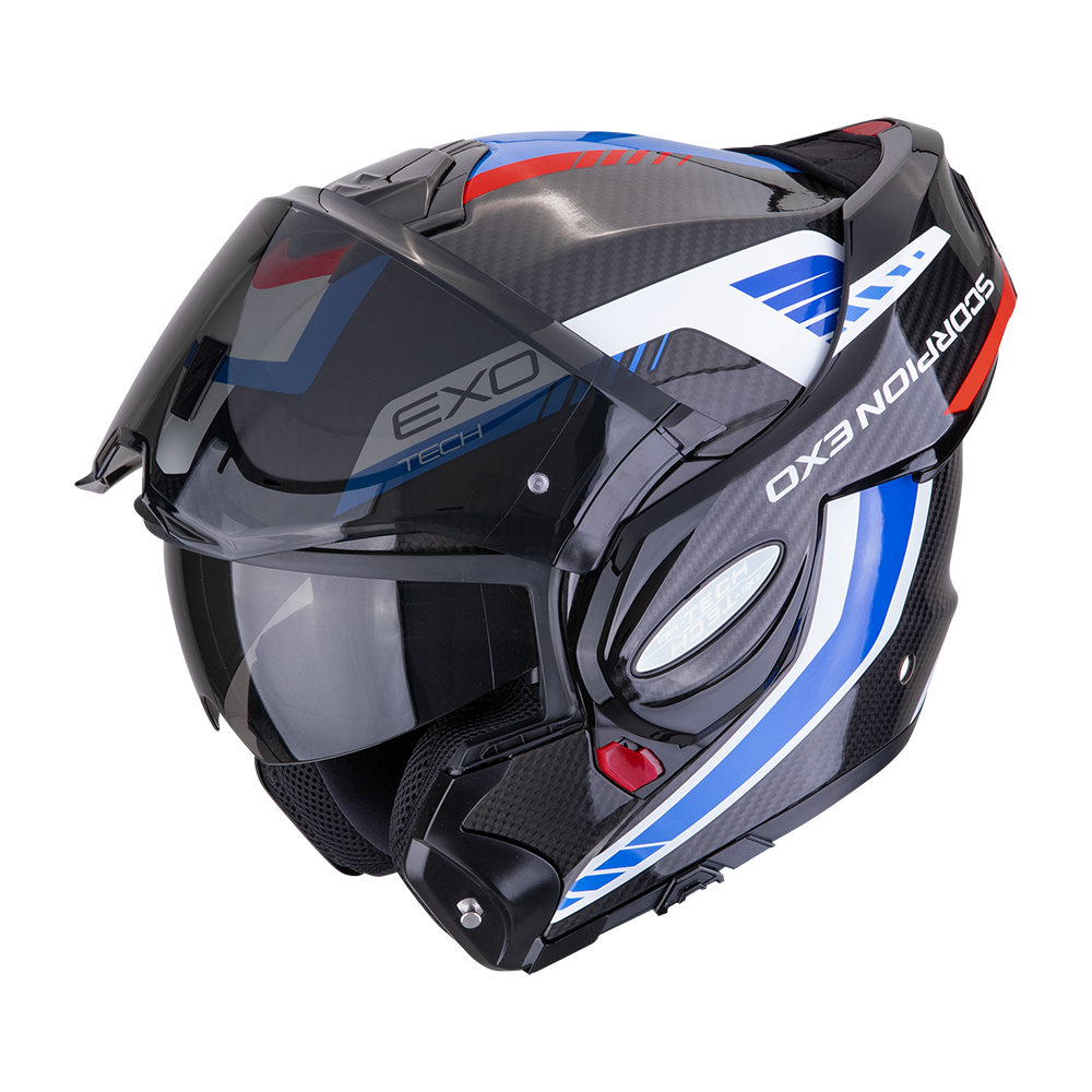 SCORPION KASK EXO-TECH CARBON COSY BK-BL-RED