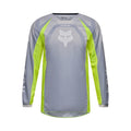 BLUZA MOTOCYKLOWA JUNIOR FOX 180 FRAME GREY YELLOW