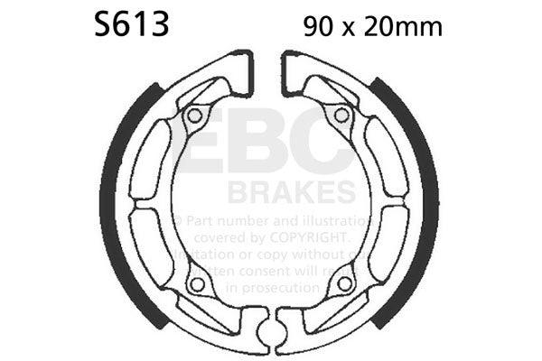 EBC Brakes Szczęki hamulcowe EBC S613 (1 kpl.)