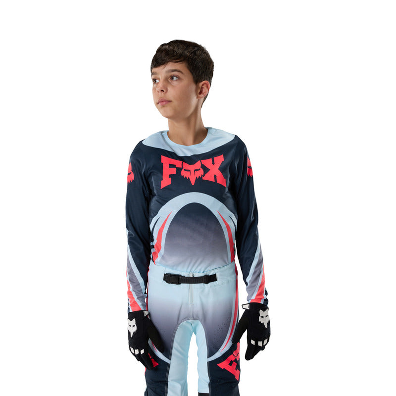 BLUZA MOTOCYKLOWA JUNIOR FOX FLEXAIR ARC ICE BLUE