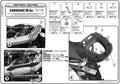 KAPPA STELAŻ KUFRA CENTRALNEGO KAWASAKI ER-6N / ER-6F 650 (05-08) ( BEZ PŁYTY )
