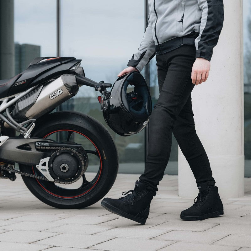 JEANSY MOTOCYKLOWE OZONE STRIKER SLIM FIT BLACK