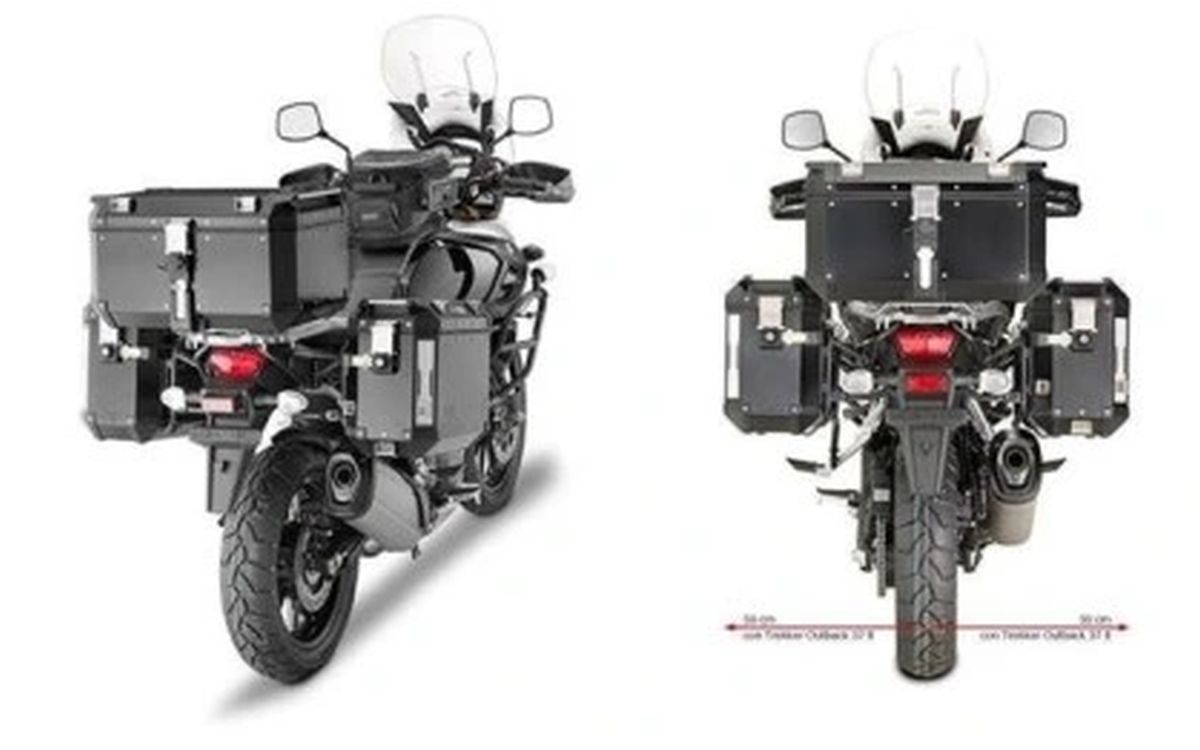 KAPPA STELAŻ KUFRÓW BOCZNYCH MONOKEY CAM SIDE SUZUKI DL 1000 V-Strom '14-'19, - POD KUFRY KFR K'FORCE ORAZ KVG K'VOYAGER ALU – zdjęcie 4