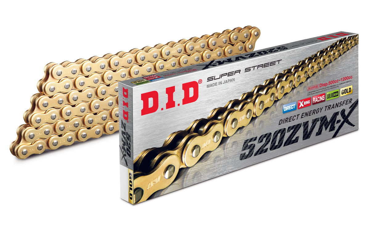 DID ŁAŃCUCH NAPĘDOWY DID520ZVMXG&G-116 (ZŁOTY)