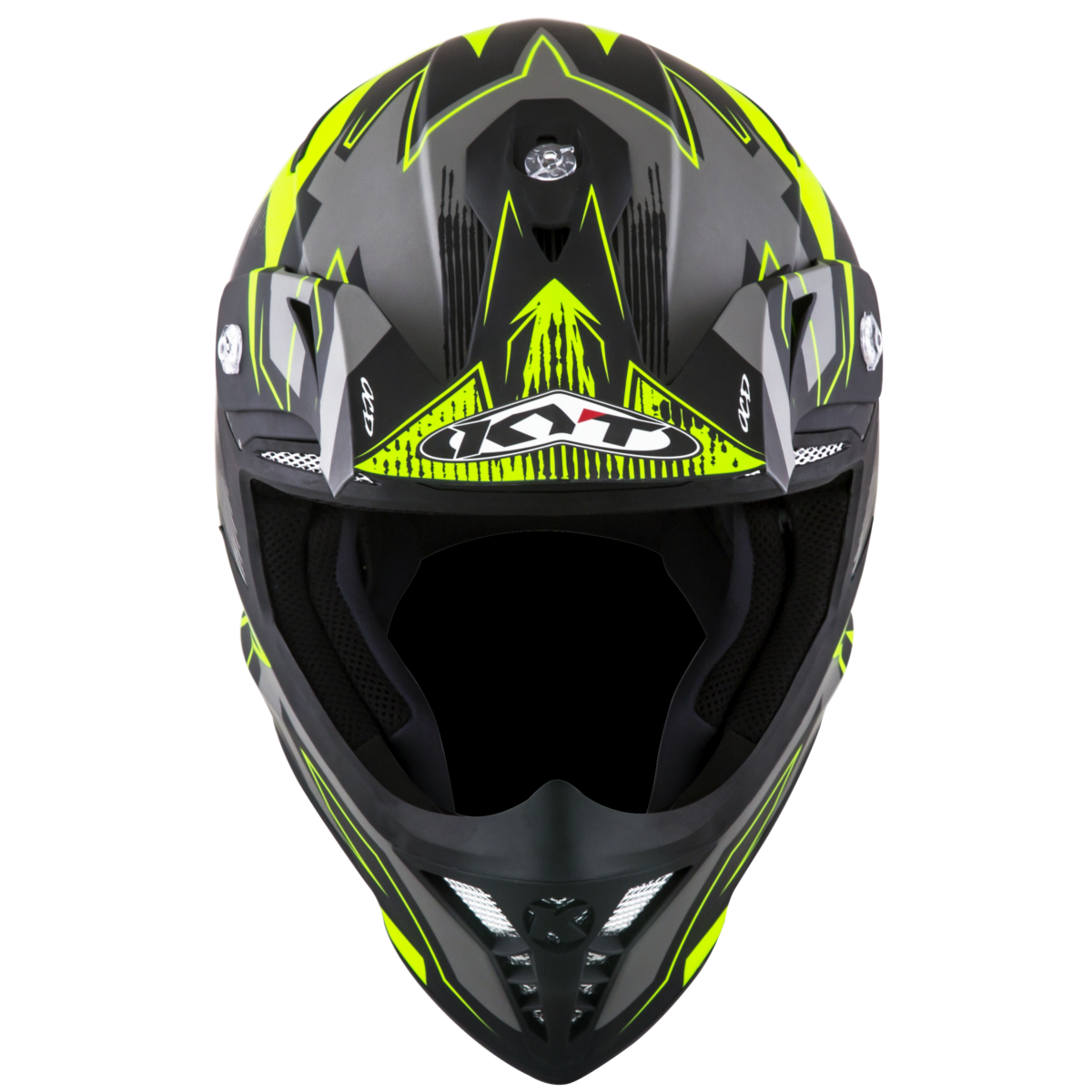 Kask Motocyklowy KYT SKYHAWK DIGGER matowy czarny/żółty – zdjęcie 2