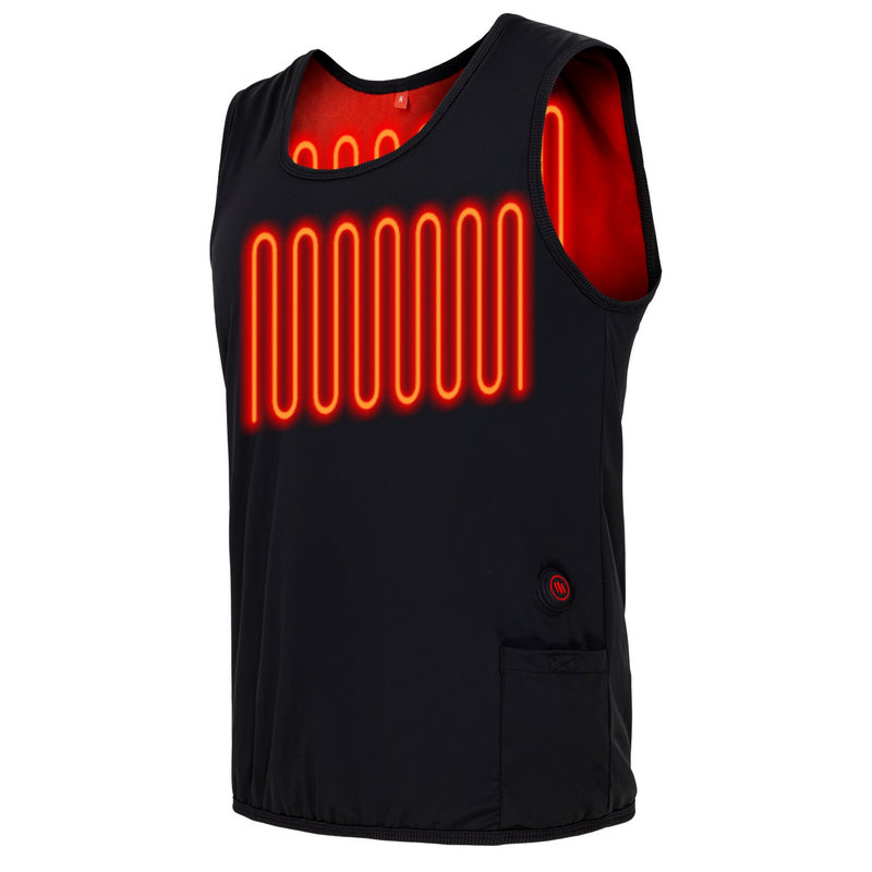 GLOVII Ogrzewana, uniwersalna, dopasowana kamizelka z elastycznego materiału, zasilana przez dowolny powerbank, rozmiary: S, M, L, XL