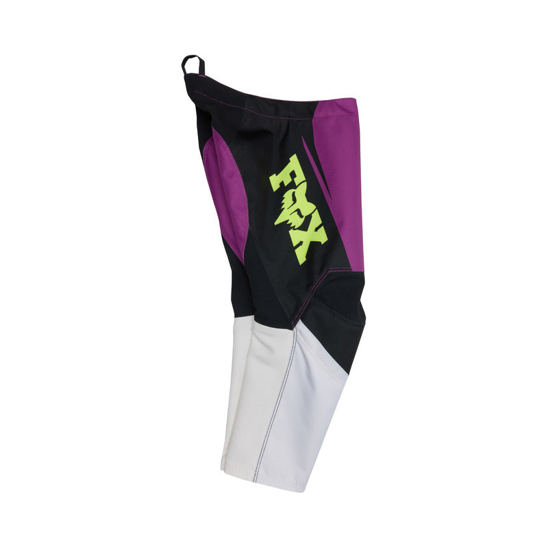 SPODNIE MOTOCYKLOWE JUNIOR FOX 180 RAID PURPLE LAVA 22