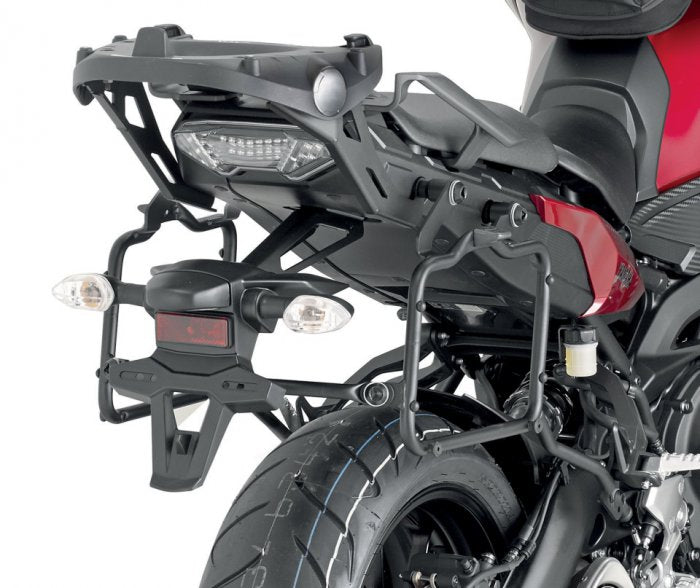 KAPPA STELAŻ KUFRÓW BOCZNYCH SZYBKIEGO MONTAŻU MONOKEY YAMAHA MT 09 850 TRACER '15-'17 - RÓWNIEŻ POD KUFRY MONOKEY KMS K'MISSION ALU