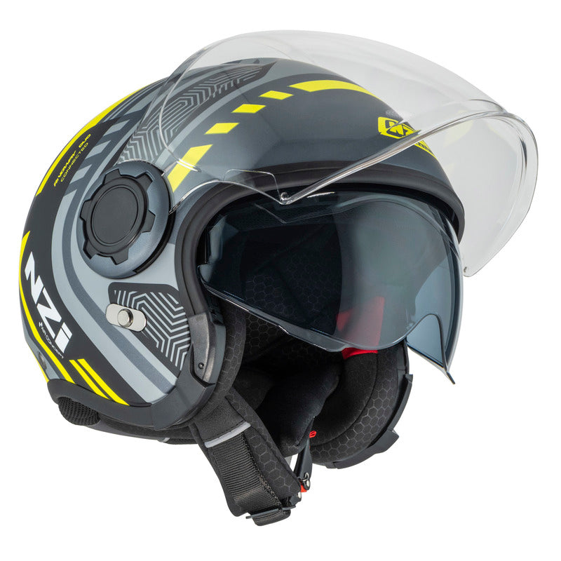 KASK MOTOCYKLOWY NZI RINGWAY 2 DUO CONNECTED ANTRACITE GREY MATT XS