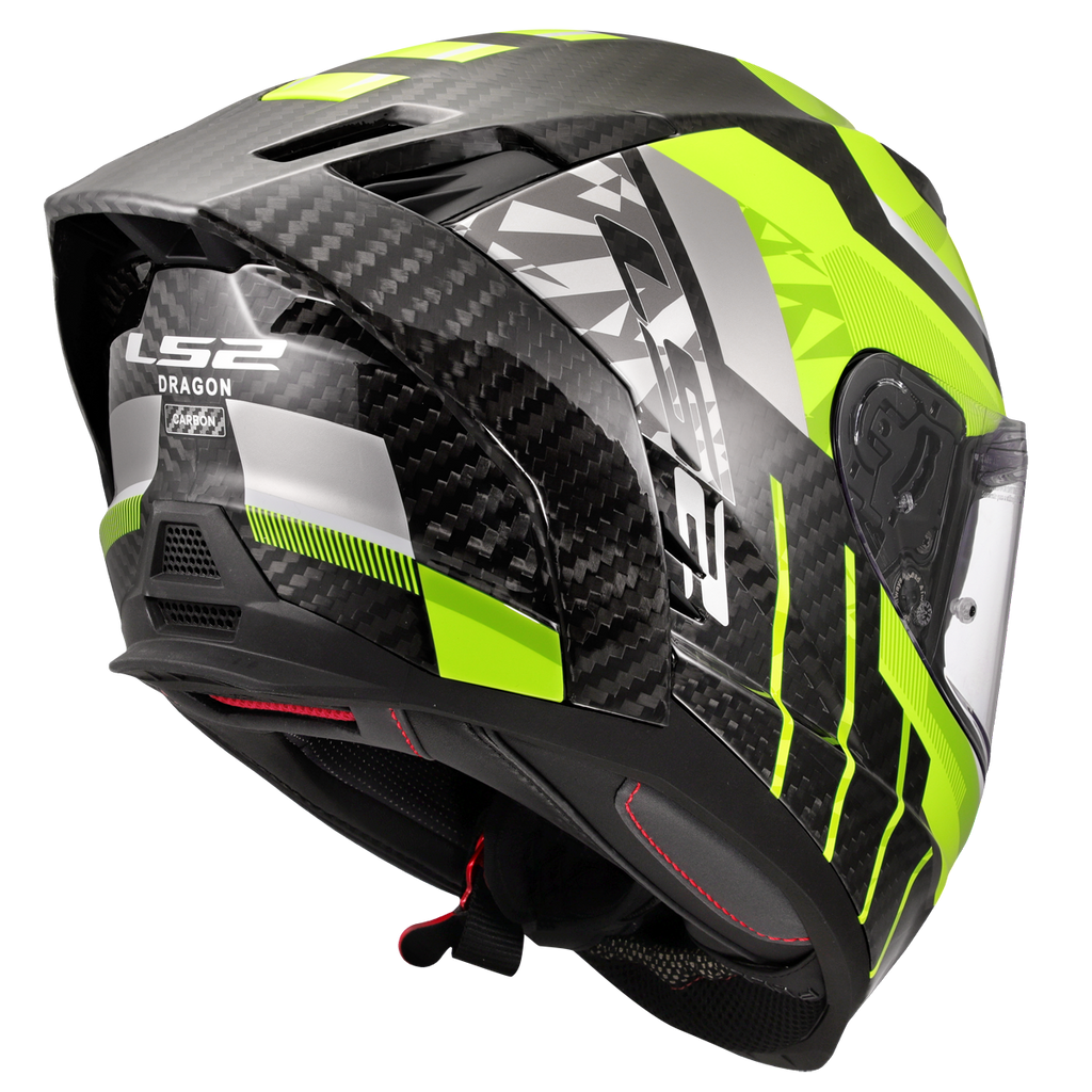KASK LS2 FF807 DRAGON TRAX H-VIS YELLOW
