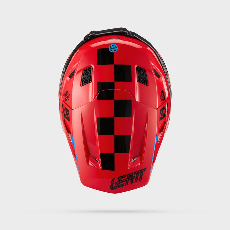 KASK MOTOCYKLOWY Z GOGLAMI LEATT KIT MOTO 7.5 RED S