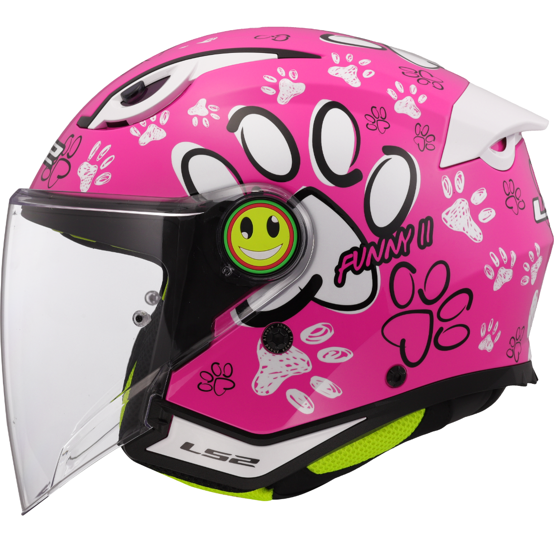 KASK LS2 OF622 FUNNY II PAWS PINK