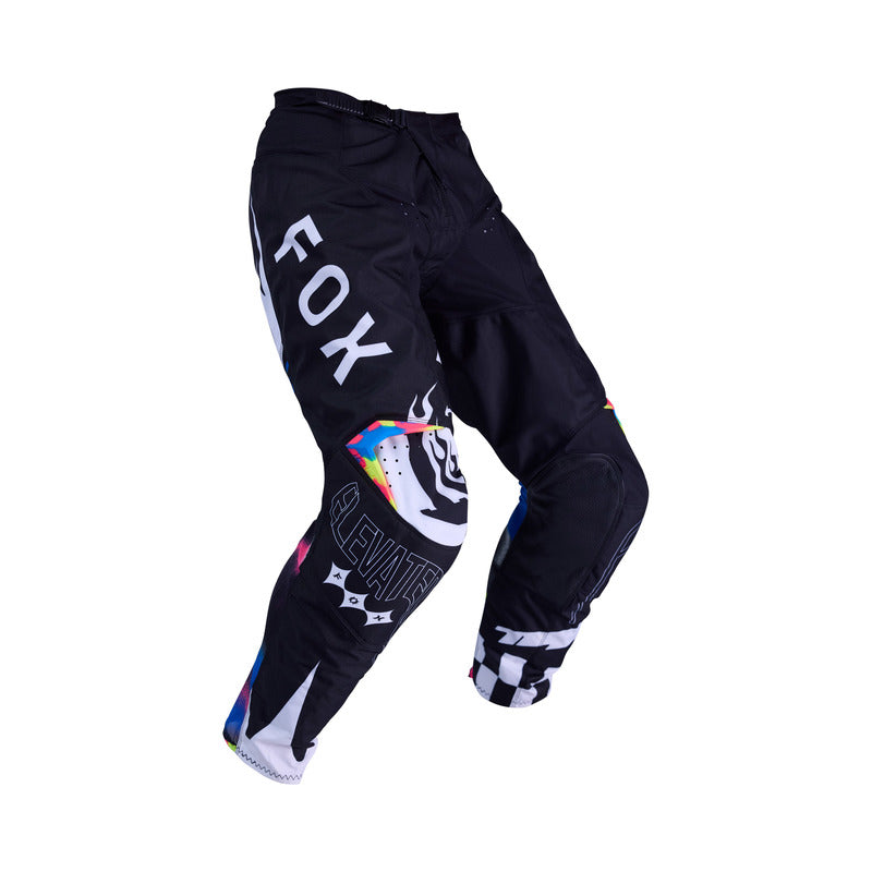 SPODNIE MOTOCYKLOWE FOX 180 IMAGE COSMO WHITE BLACK