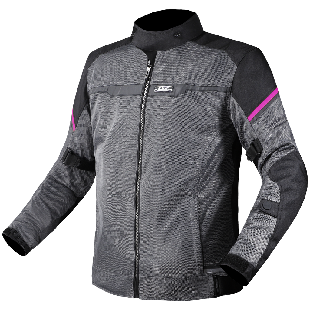 KURTKA LS2 RIVA LADY BLACK DARK GREY PINK