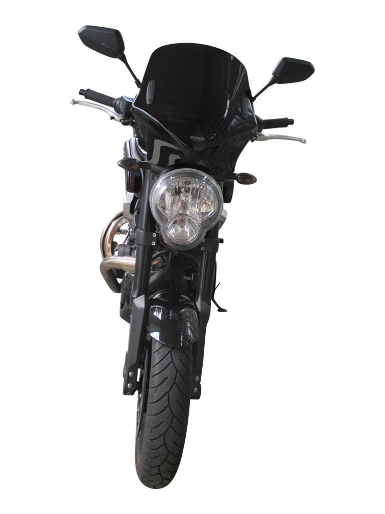 Uniwersalna szyba do motocykli bez owiewek MRA, forma VFSC, przyciemniana