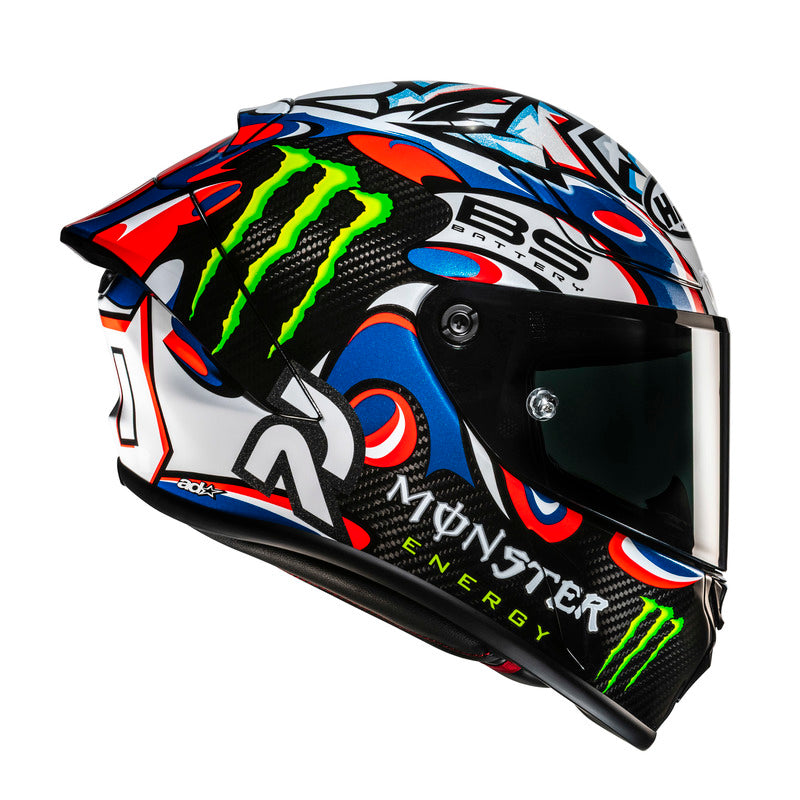 KASK MOTOCYKLOWY HJC RPHA1 V2 CARBON QUARTARARA LE MANS 3 REPLICA BLACK BLUE