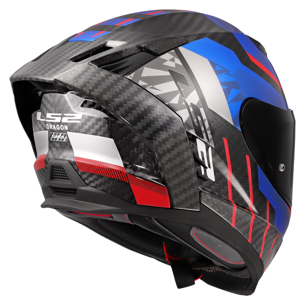 KASK LS2 FF807 DRAGON TRAX BLUE RED