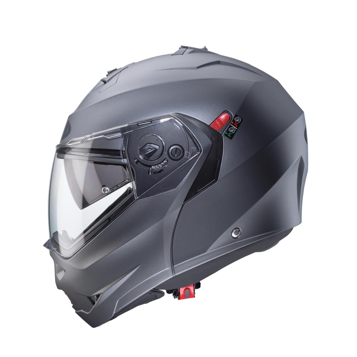 CABERG KASK SZCZĘKOWY FLIP-UP MODEL DUKE X SOLID KOLOR SZARY MAT (PINLOCK W ZESTAWIE) – zdjęcie 3