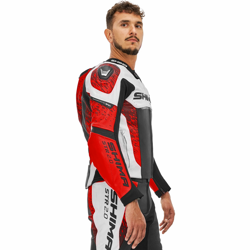 SHIMA STR 2.0 JKT RED FLUO