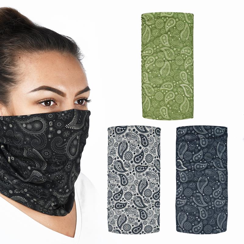 OXFORD KOŁNIERZ WIELOFUNKCYJNY WIATROODPORNY COMFY PAISLEY 3 SZTUKI W OPAKOWANIU KOLOR SZARY/ZIELONY/CZARNY – zdjęcie 3