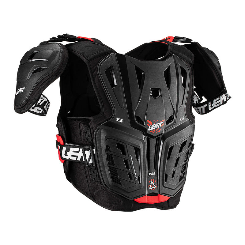 BUZER JUNIOR LEATT 4.5 PRO BLACK RED (147-159CM) – zdjęcie 2