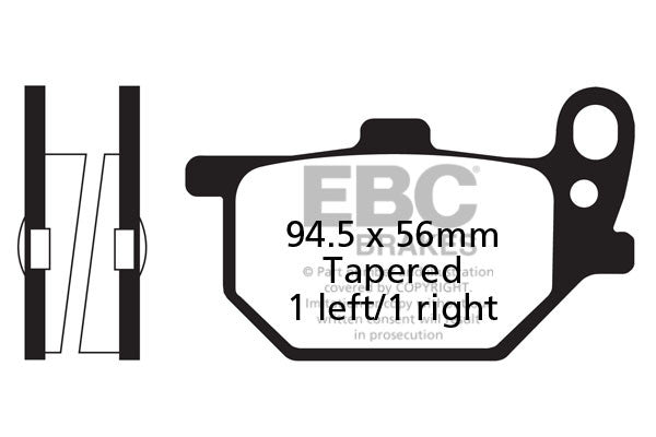 EBC Brakes Klocki hamulcowe EBC FA061 (kpl. na 1 tarcze)
