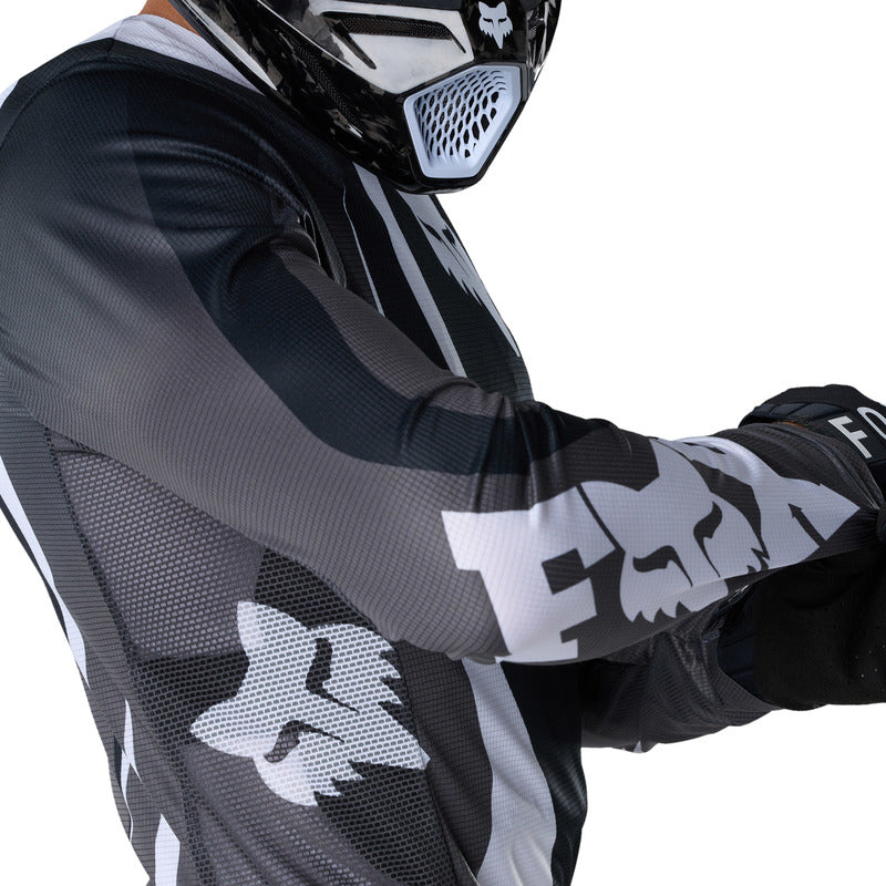BLUZA MOTOCYKLOWA FOX FLEXAIR THORN BLACK WHITE