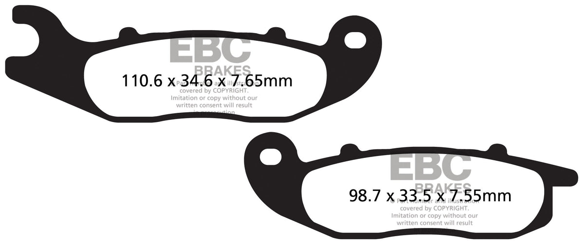 EBC Brakes Klocki hamulcowe EBC SFAC693 skuterowe karbonowe (kpl. na 1 tarcze)