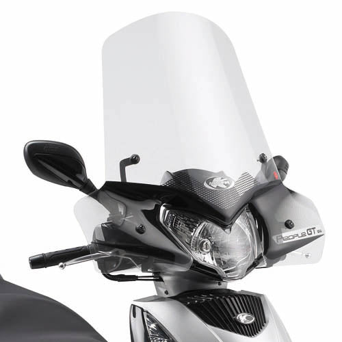 KAPPA SZYBA KYMCO People GTi 125/200/300 '10-'20 53 x 72 PRZEZROCZYSTA - POTRZEBNE MOCOWANIE A443AK