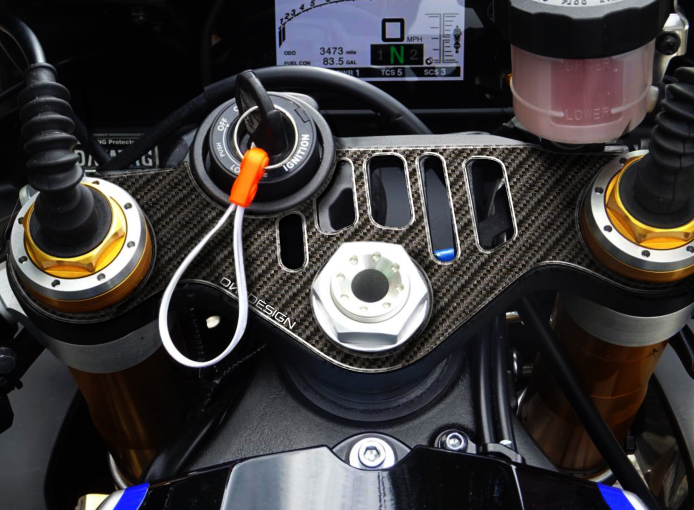 ONEDESIGN Naklejka na półkę kierownicy YAMAHA R1M 2015-2021