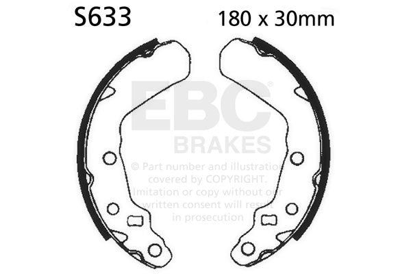 EBC Brakes Szczęki hamulcowe EBC S633 (1 kpl.)
