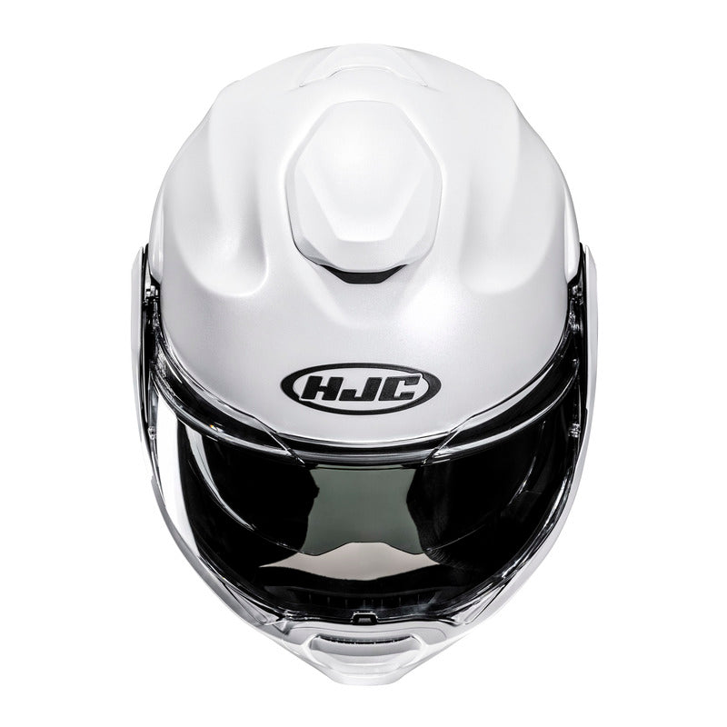 KASK MOTOCYKLOWY HJC F100 SOLID PEARL WHITE