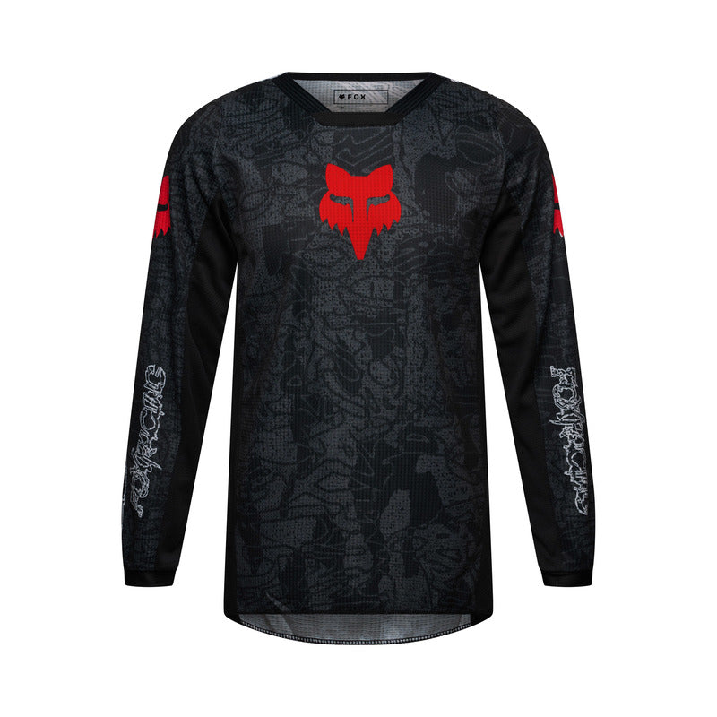 BLUZA MOTOCYKLOWA JUNIOR FOX 180 ABYSS BLACK