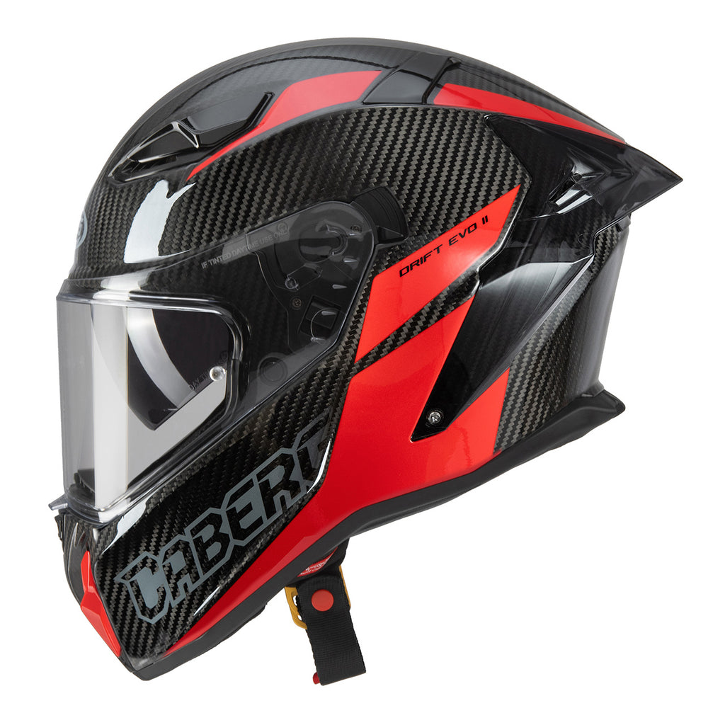 CABERG KASK INTEGRALNY Z BLENDĄ MODEL DRIFT EVO II CARBON NOVA RED (PINLOCK) KOLOR CZARNY/SZARY/CZERWONY (PINLOCK W ZESTAWIE)