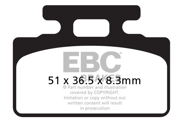 EBC Brakes Klocki hamulcowe EBC FA151 (kpl. na 1 tarcze)