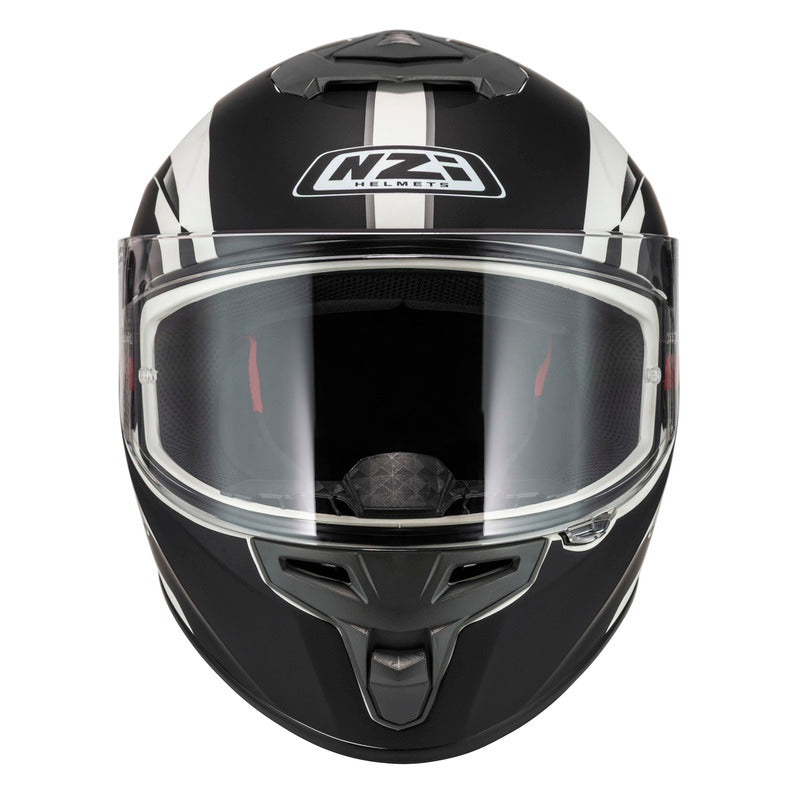 KASK MOTOCYKLOWY NZI TRENDY STREAM ELEGANCE WHITE BLACK TINTED S MATT XS