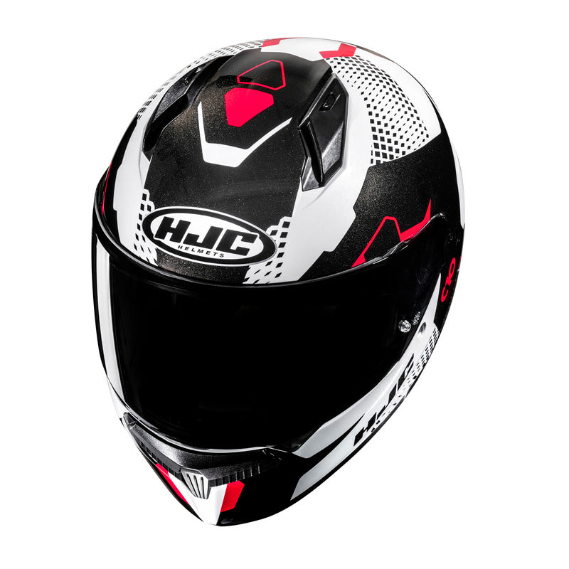 KASK MOTOCYKLOWY HJC C10 ASPA WHITE BLACK