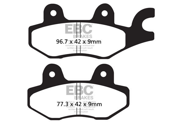 EBC Brakes Klocki hamulcowe EBC SFA197 skuterowe (kpl. na 1 tarcze)