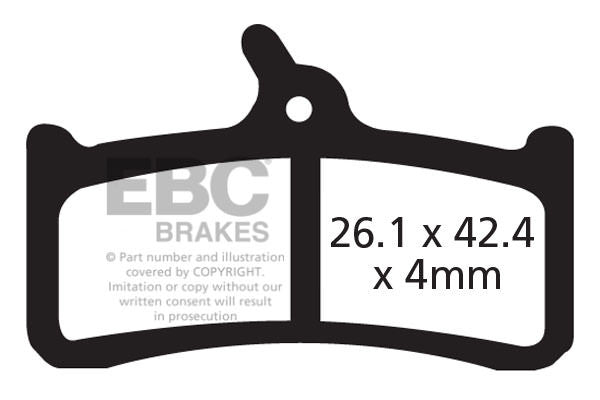 CFA359 - Klocki hamulcowe rowerowe (organiczne) EBC Brakes