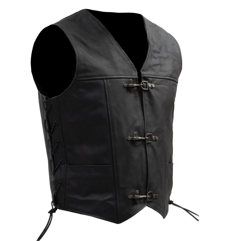 KAMIZELKA MOTOCYKLOWA SKÓRZANA BROGER CLUBMAN BLACK