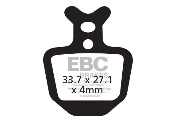 CFA402 - Klocki hamulcowe rowerowe (organiczne) EBC Brakes