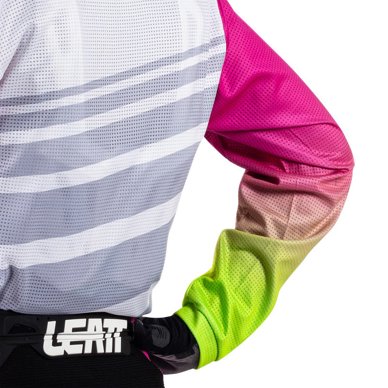 STRÓJ OFFROADOWY BLUZA I SPODNIE JUNIOR LEATT MINI RIDE KIT 3.5 RETRO PINK XXS