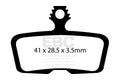 CFA616HH - Klocki hamulcowe rowerowe (spiekane) EBC Brakes