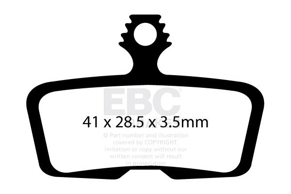 CFA616HH - Klocki hamulcowe rowerowe (spiekane) EBC Brakes