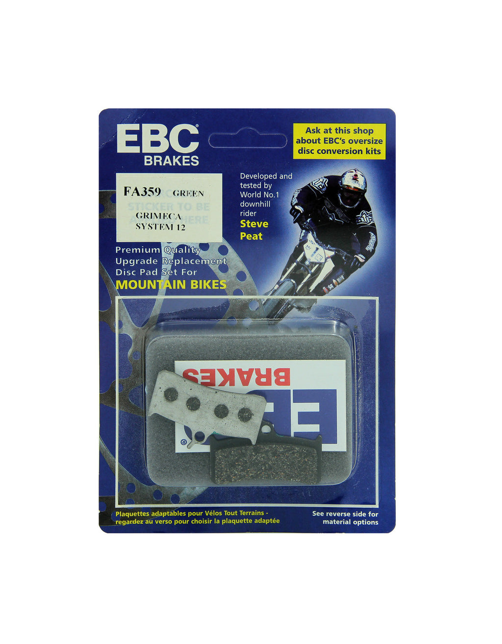 CFA359 - Klocki hamulcowe rowerowe (organiczne) EBC Brakes