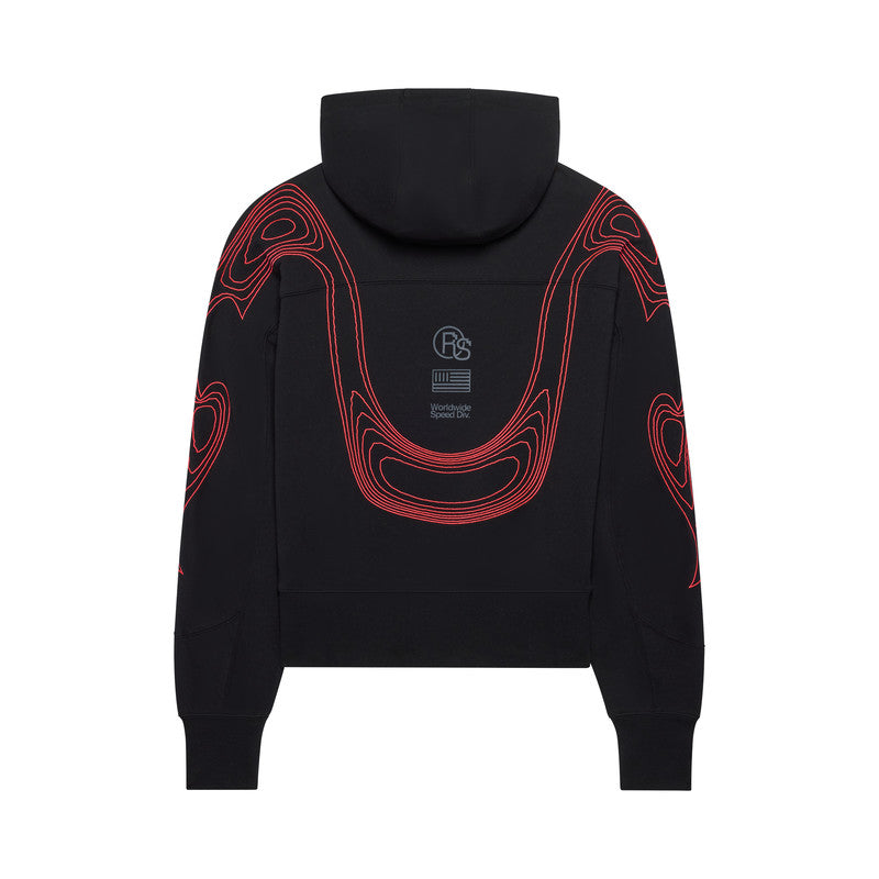 BLUZA Z KAPTUREM DAMSKA FOX VISION OVERSIZED FLEECE PO BLACK