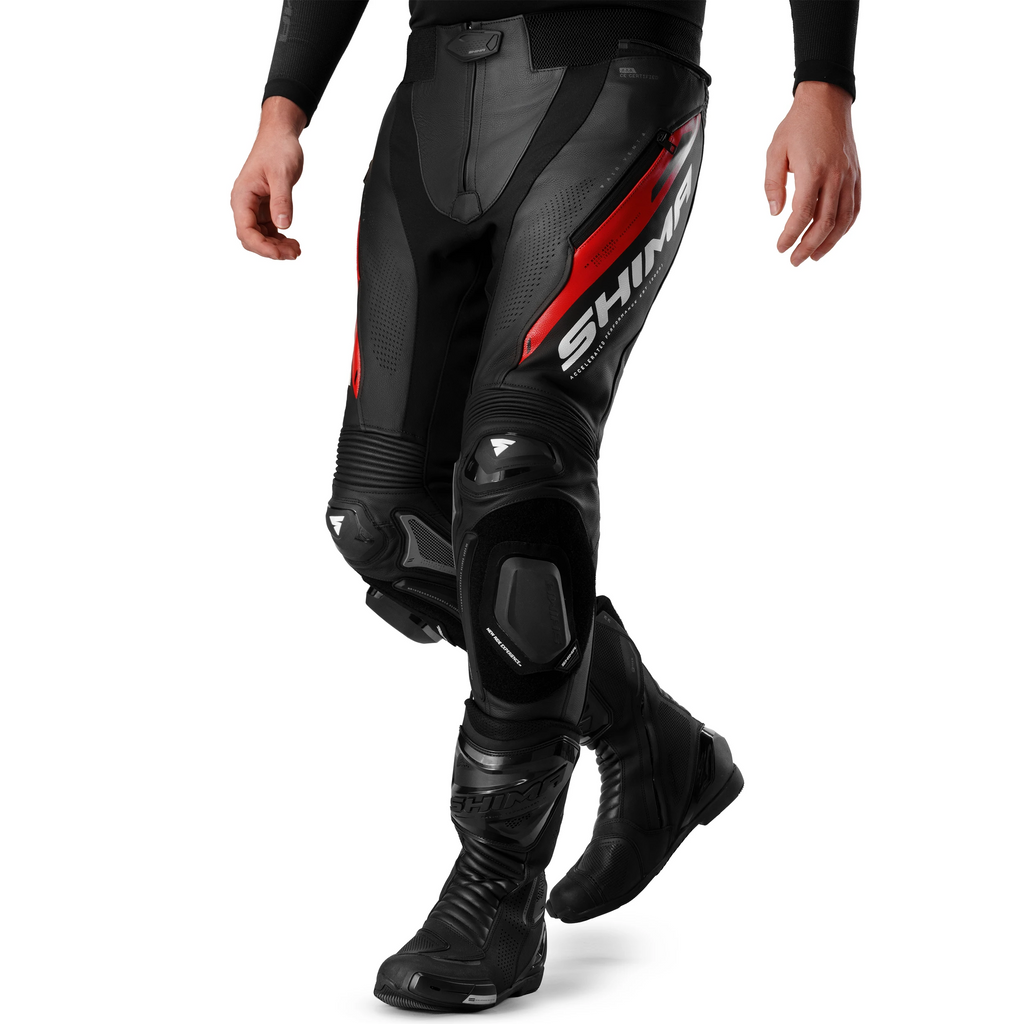 SHIMA MISSION ST MEN PNT BLK/RED
