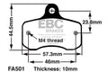 EBC Brakes EBC Klocki kartingowe FA501 (1 kpl. na tarczę)