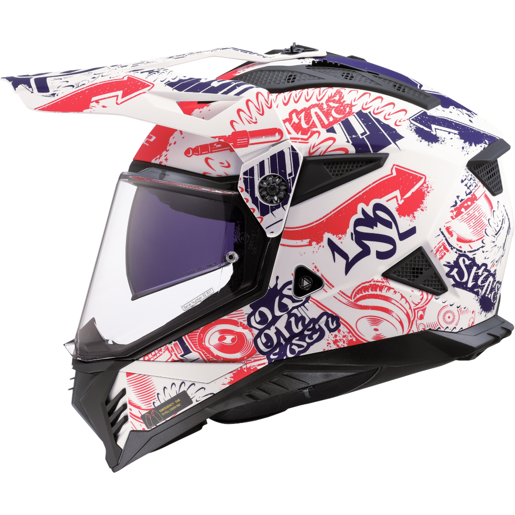 KASK LS2 MX702 PIONEER II FANTASY M.WH.R.B.-06