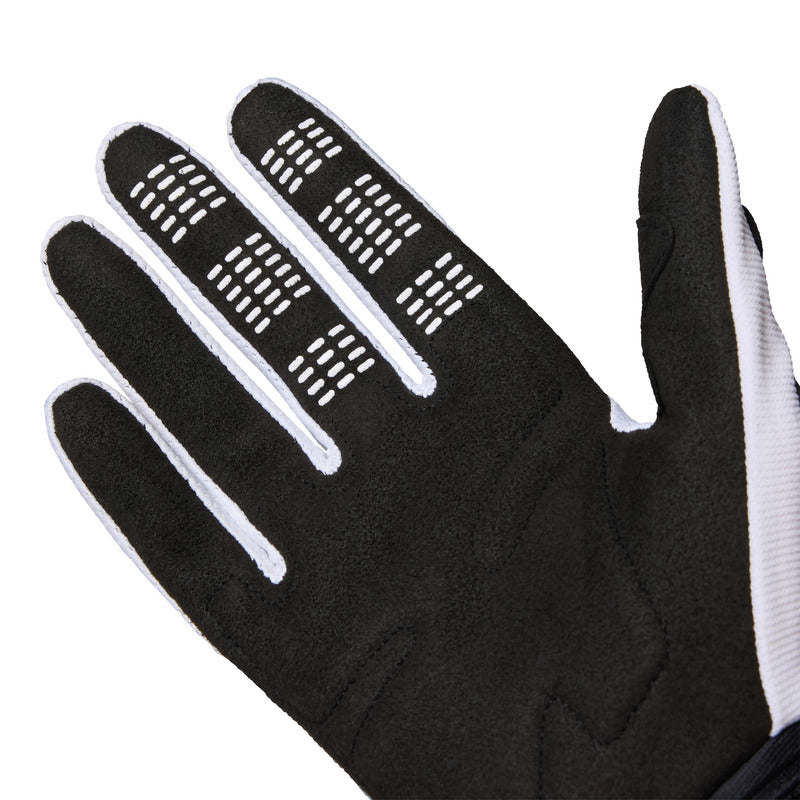 RĘKAWICE MOTOCYKLOWE JUNIOR FOX 180 NOBLE BLACK WHITE